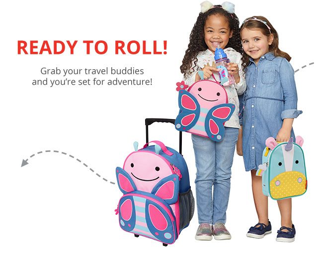 Ready to roll! Grab your travel buddies and you’re set for adventure!