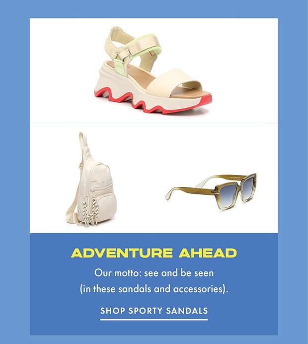 SHOP SPORTY SANDALS