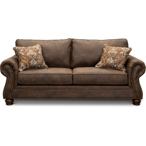 Tahoe Casual Traditional Mocha Brown Sofa