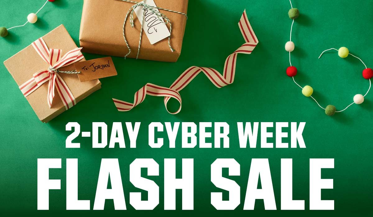 2-day cyber week flash sale.