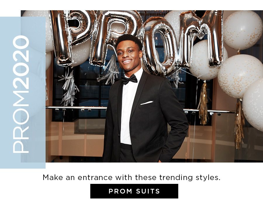 Prom 2020. Make a dashing entrance with these trending styles. Prom Suits.