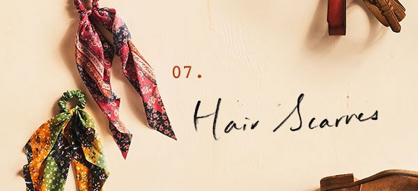 Shop hair scarves.