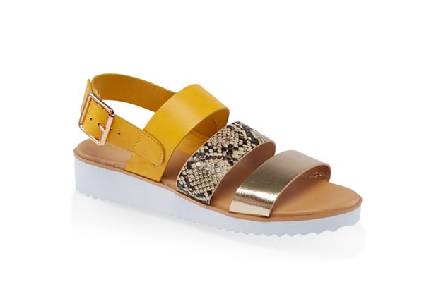 3 Band Buckle Sandals