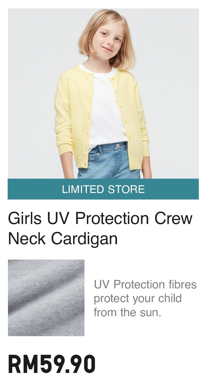 GIRLS UV PROTECTION CARDIGAN