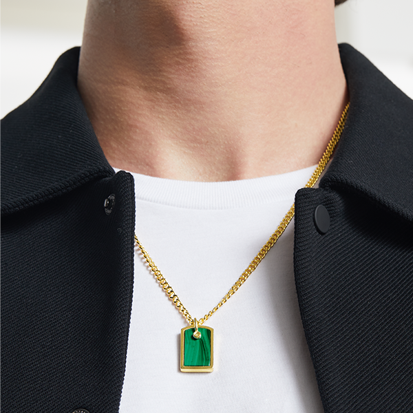 Jade Green Pendant Necklace