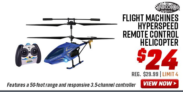 NKOK Flight Machines Hyperspeed Remote Control Helicopter