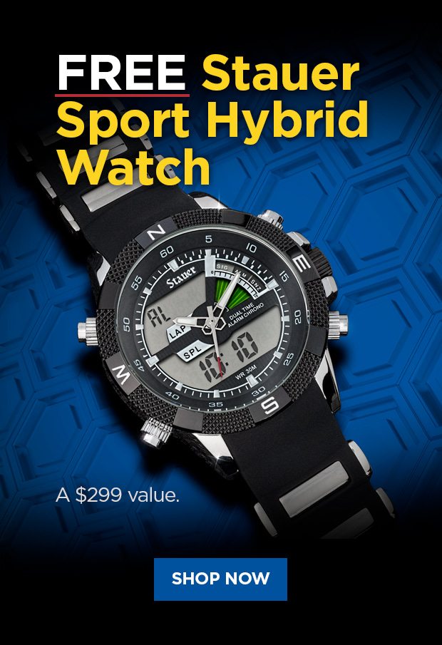 Free Sport Hybrid Watch with a purchase of $75 or more