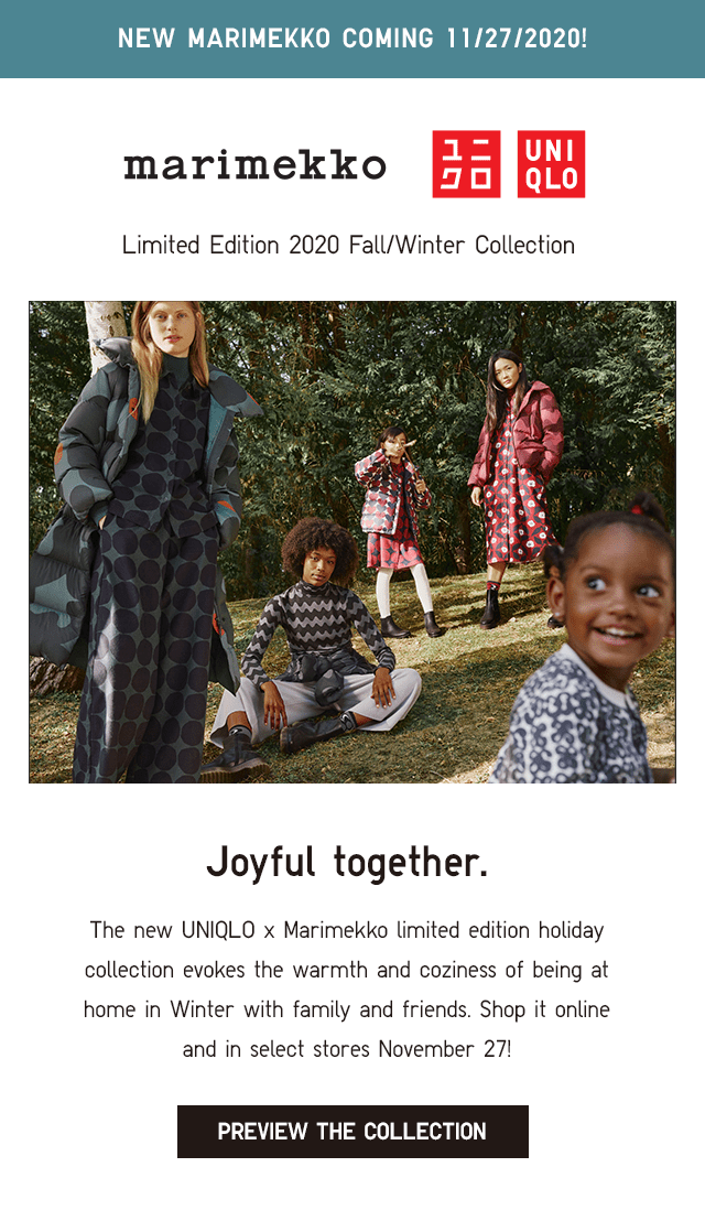 BANNER1 - MARIMEKKO X UNIQLO FALL/WINTER 2020