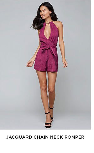 Jacquard Chain Neck Romper