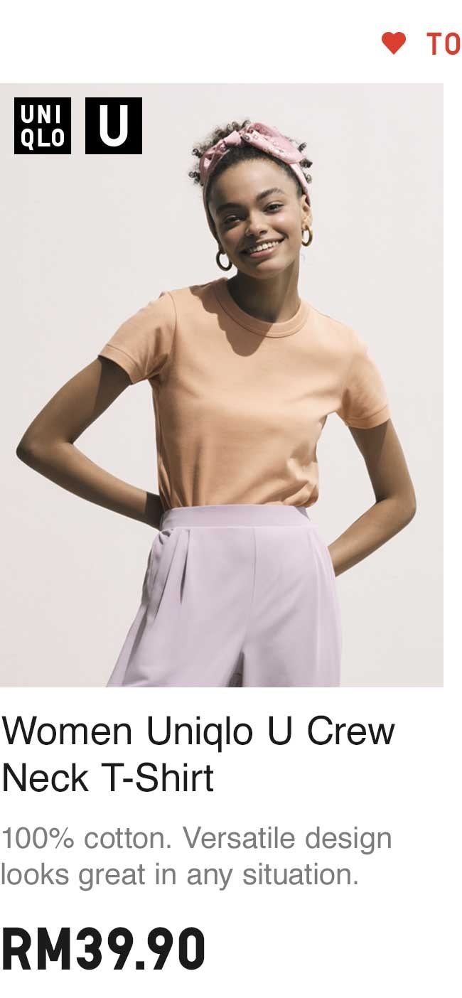 WOMEN UNIQLO U CREW NECK T-SHIRT