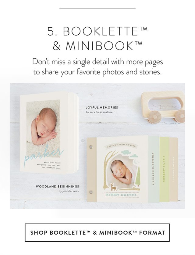 Shop Booklette & Minibook Format