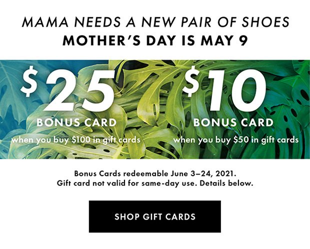 SHOP GIFT CARDS