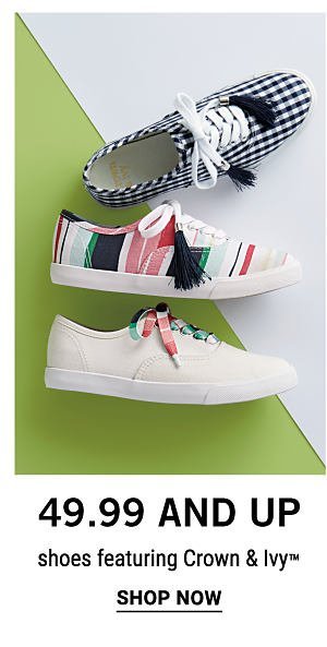 $49.99 and up shoes featuring Crown & Ivy™. Shop Now.