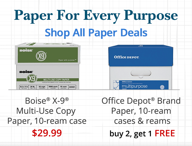 Paper for every Purpose. Shop All Paper Deals