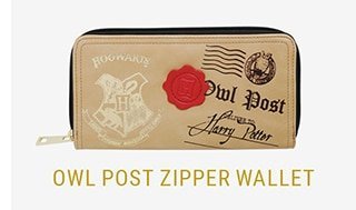 Owl Post Zipper Wallet