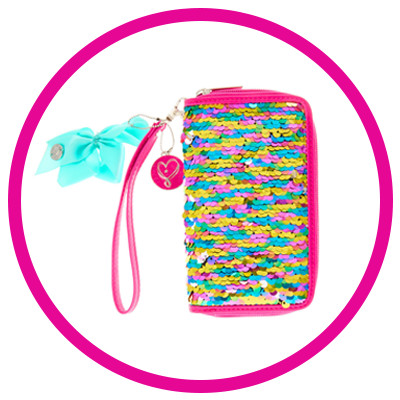 Jojo Siwa Pink Reversible Sequin Wristlet Wallet