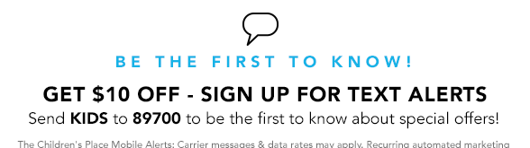 Get $10 Off - Sign Up For Text Alerts