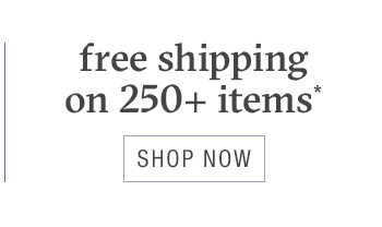 free shipping on 250+ items*