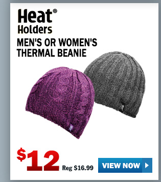 HEAT HOLDERS MEN'S OR WOMEN'S THERMAL BEANIE