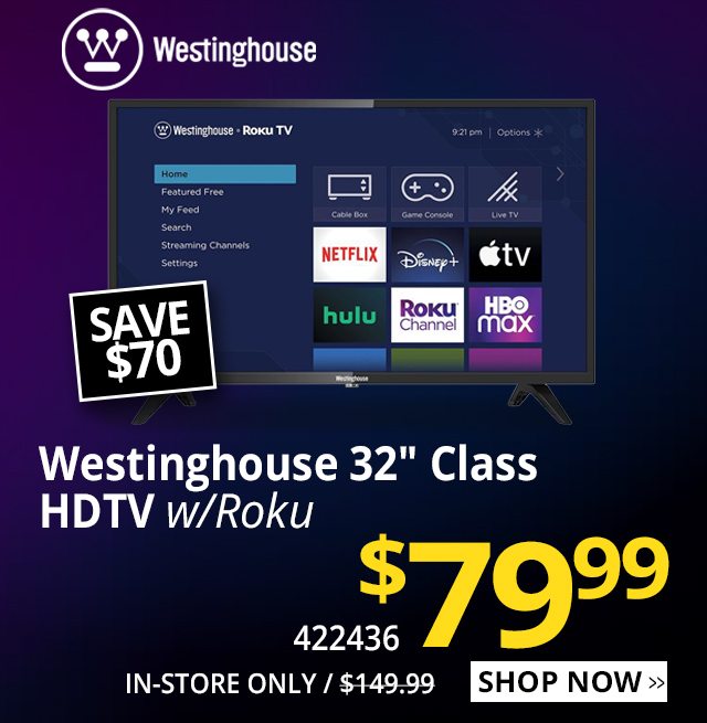 Westinghouse WR32HX2210 32 in Class HD Smart LED TV - Shop now