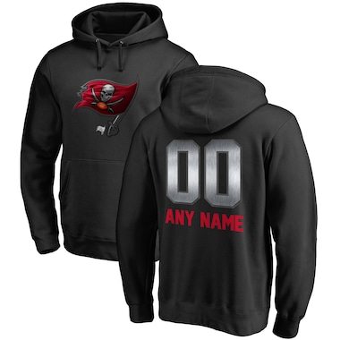 Tampa Bay Buccaneers NFL Pro Line by Fanatics Branded Personalized Midnight Mascot Pullover Hoodie - Black
