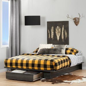 Holland Gray Oak Full/Queen Platform Bed