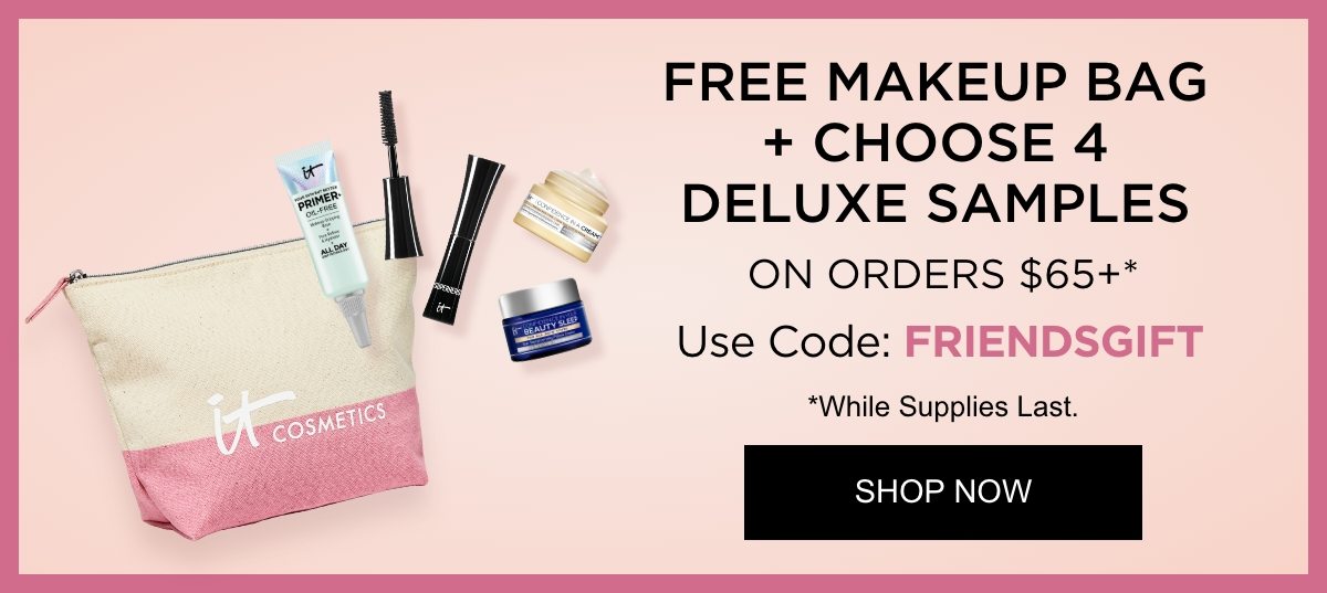 Free Makeup Bag Plus Choose Four Deluxe Samples