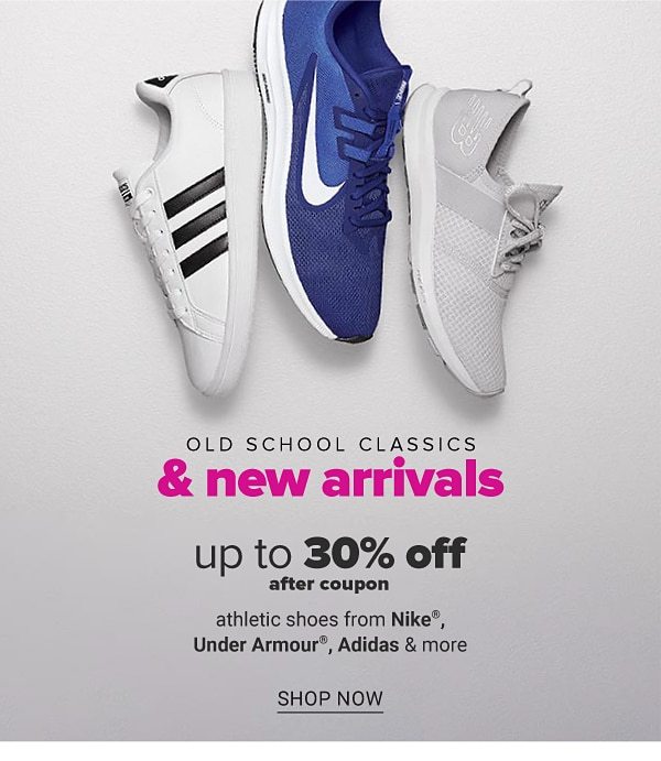 Old school classics & new arrivals - Up to 30% off after coupon athletic shoes from Nike, Under Armour, Adidas & more. Shop Now.