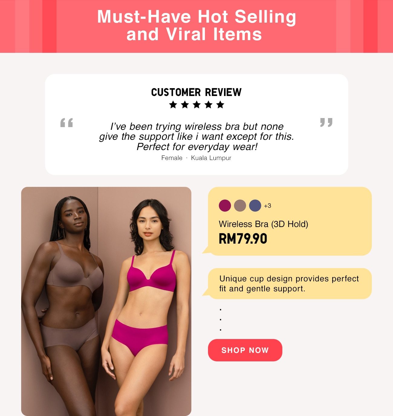 Wireless Bra (3D Hold)