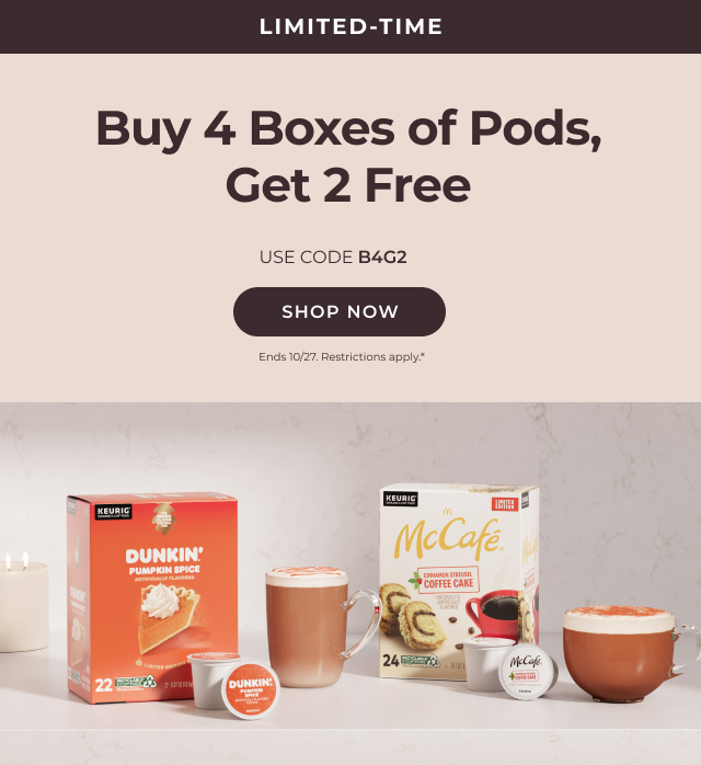 Buy 4 Boxes of Pods, Get 2 Free!