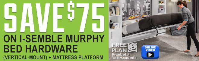 Save $75 on I-Semble Murphy Bed hardware
