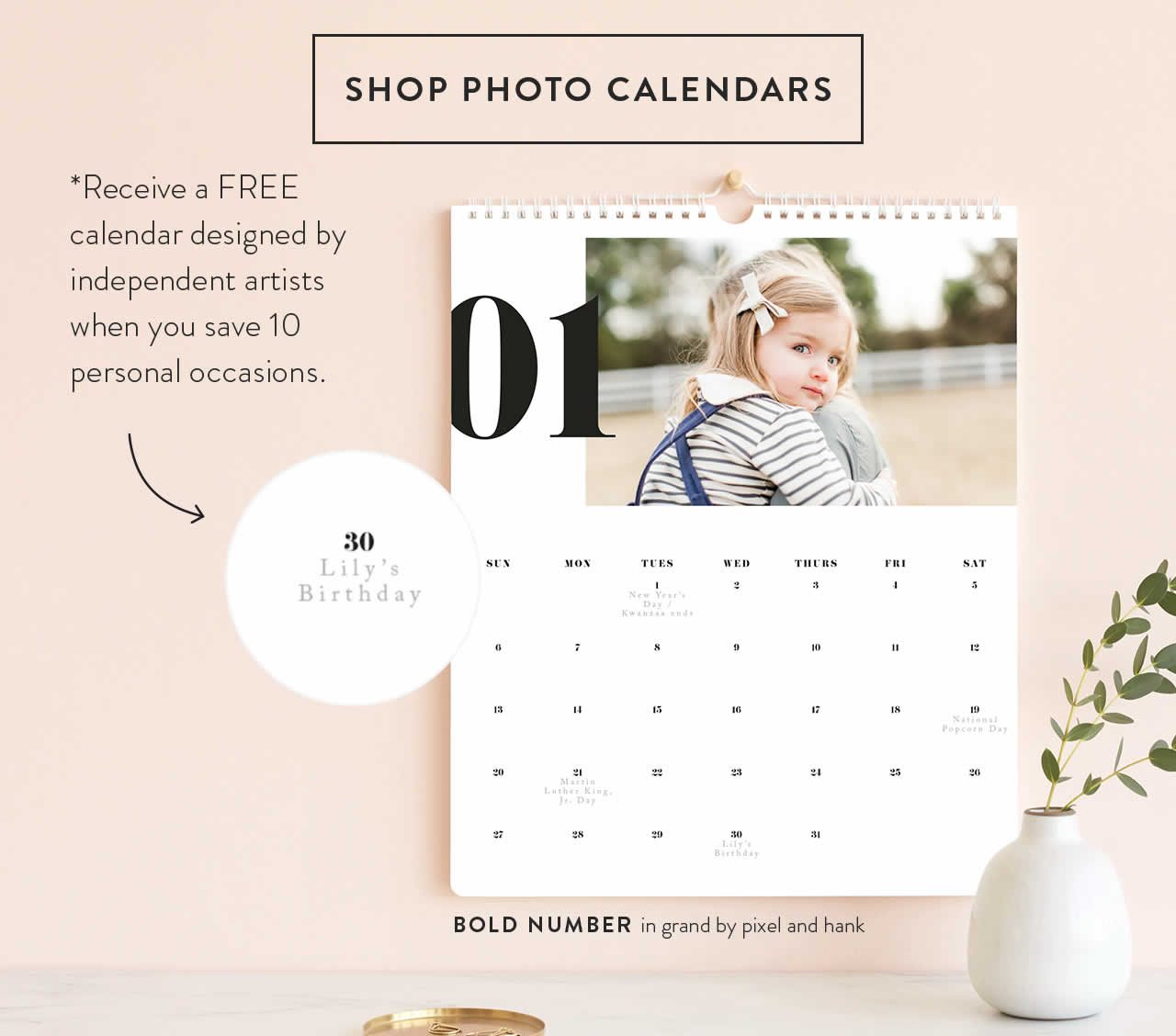 Shop Photo Calendars