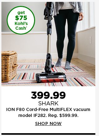 $399.99 shark vacuum. shop now. 