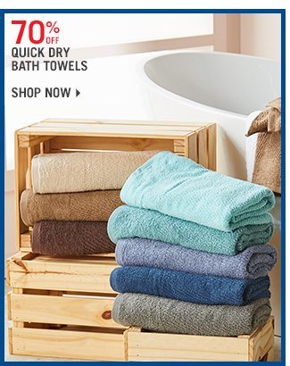 Shop 70% Off Quick Dry Bath Towels