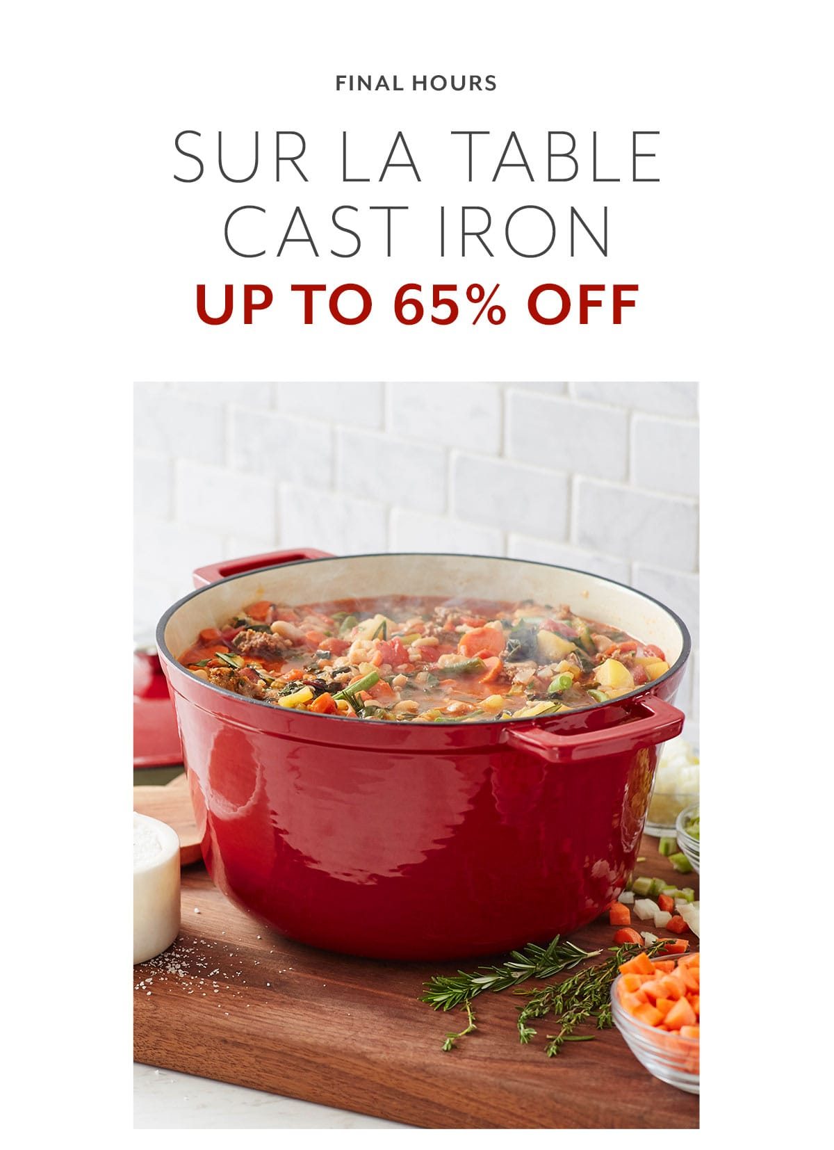 Sur La Table Cast Iron up to 65% Off