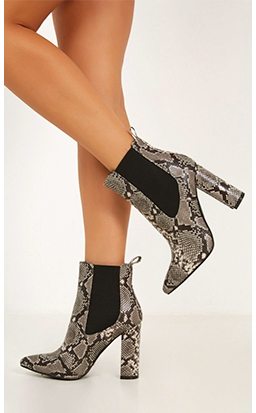 Billini - Madelyn Boots In Natural Snake