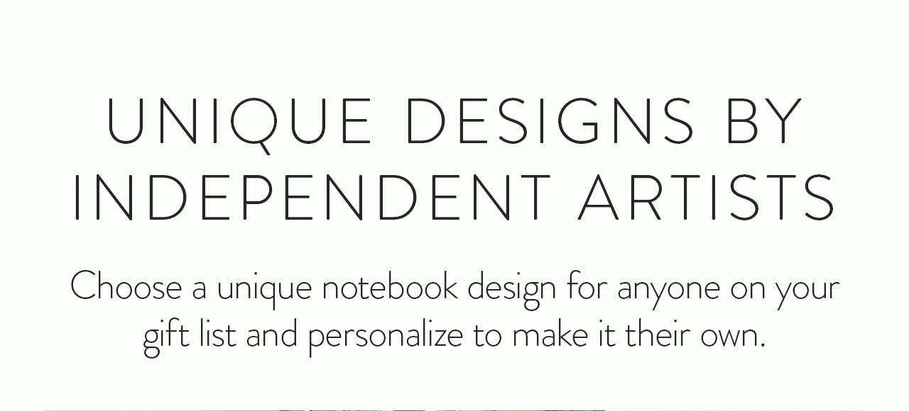 Choose a unique notebook design.