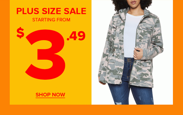 Plus Size Sale Starting from $3.49