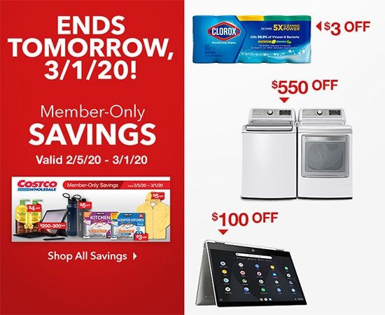 Ends Tomorrow, 2/29! Member-Only Savings. Shop Now