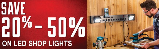Save 20% - 50% on LED Shop Lights