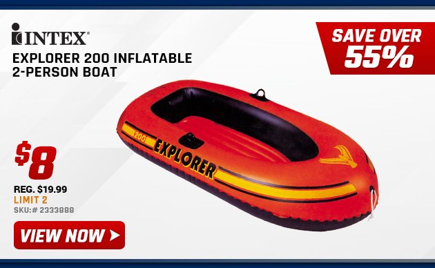 Intex Explorer 200 Inflatable 2-Person Boat