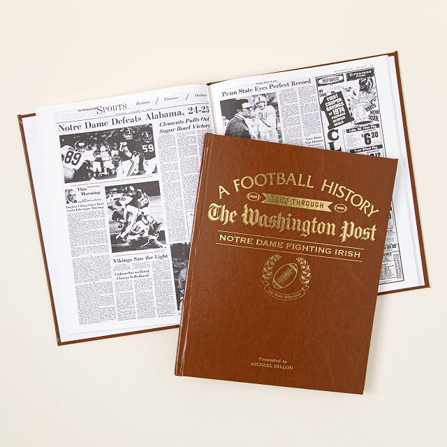 Personalized College Football History Book