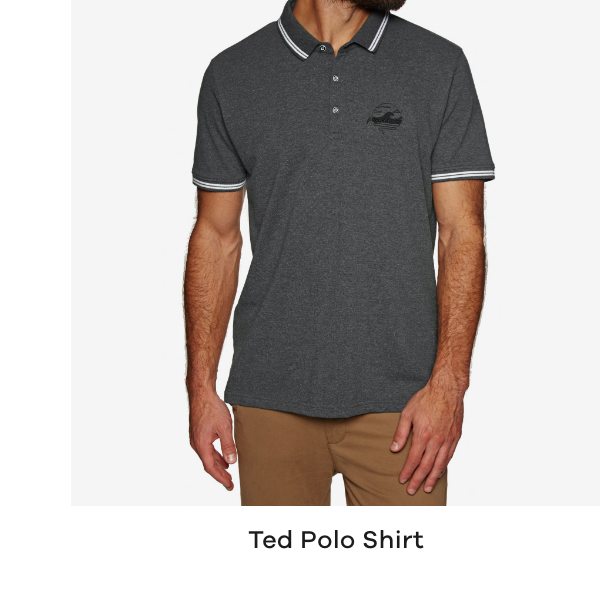 Protest Ted Polo Shirt | Dark Grey Melee