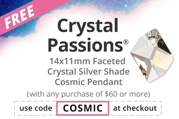 Free Crystal Passions Cosmic Pendant with $60 purchase