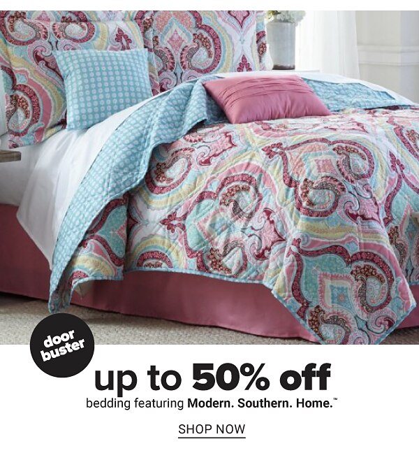 Up to 50% off Bedding feat. Modern. Southern. Home. - Shop Now