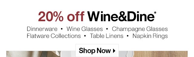 20% off Wine&Dine