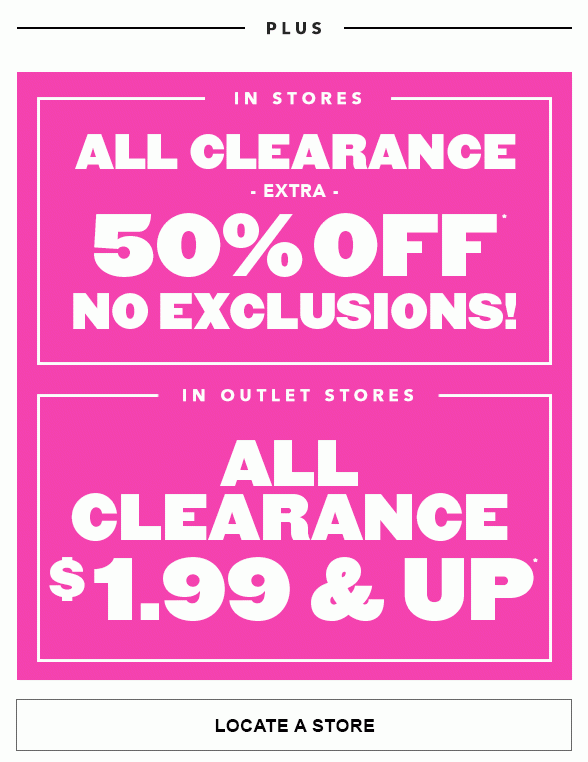 Extra 50% Off All Clearance