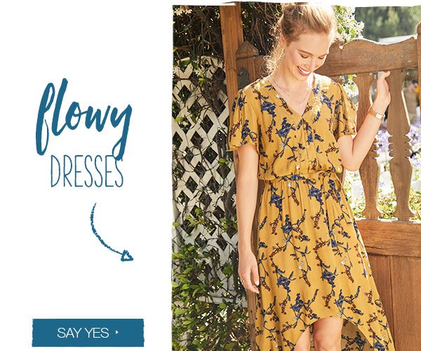 Flowy dresses. Say yes.