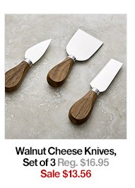 Walnut Cheese Knives