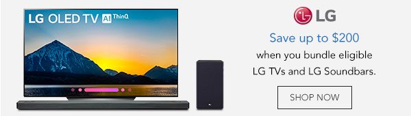 Save up to $200 on LG